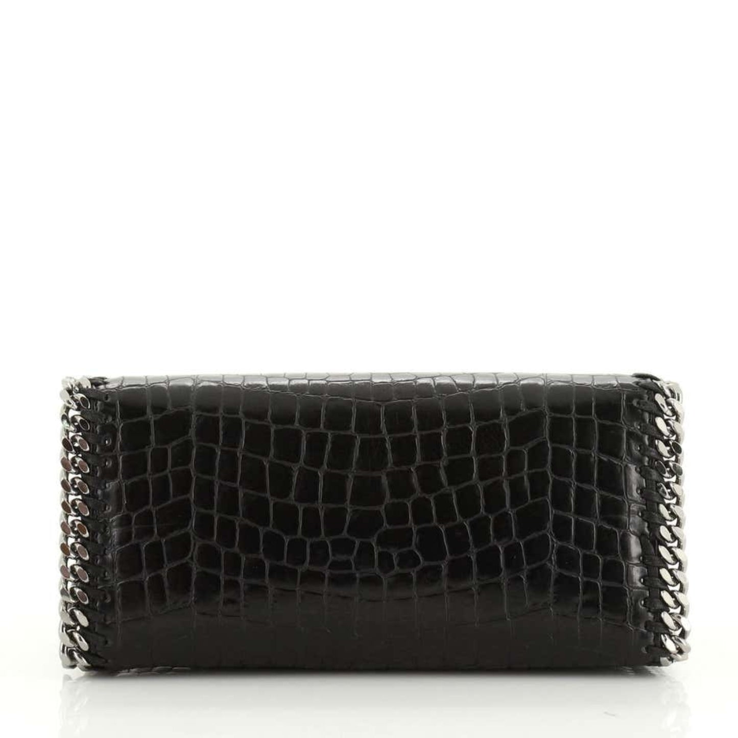 Stella McCartney Falabella Box Top Handle Bag Crocodile Embossed Faux Leather