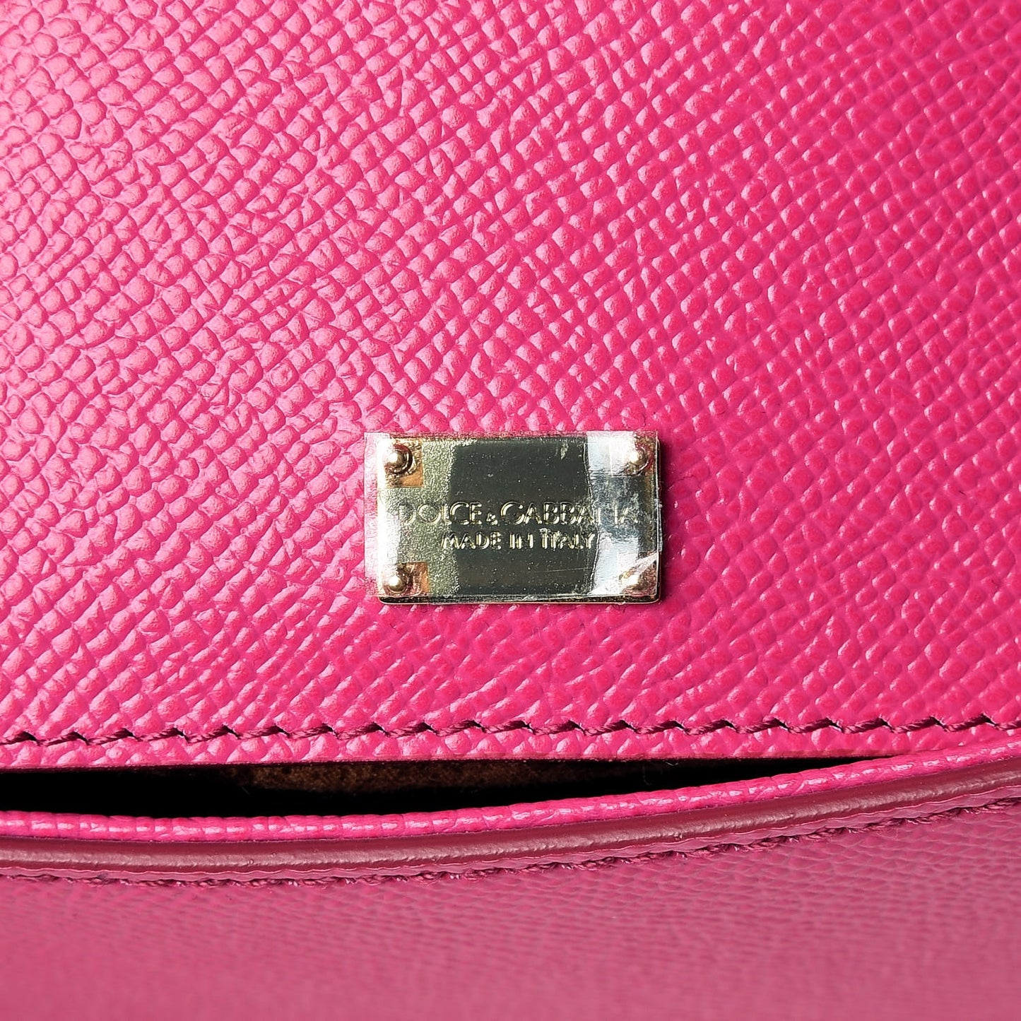 DOLCE & GABBANA Dauphine Medium Miss Sicily Satchel Pink