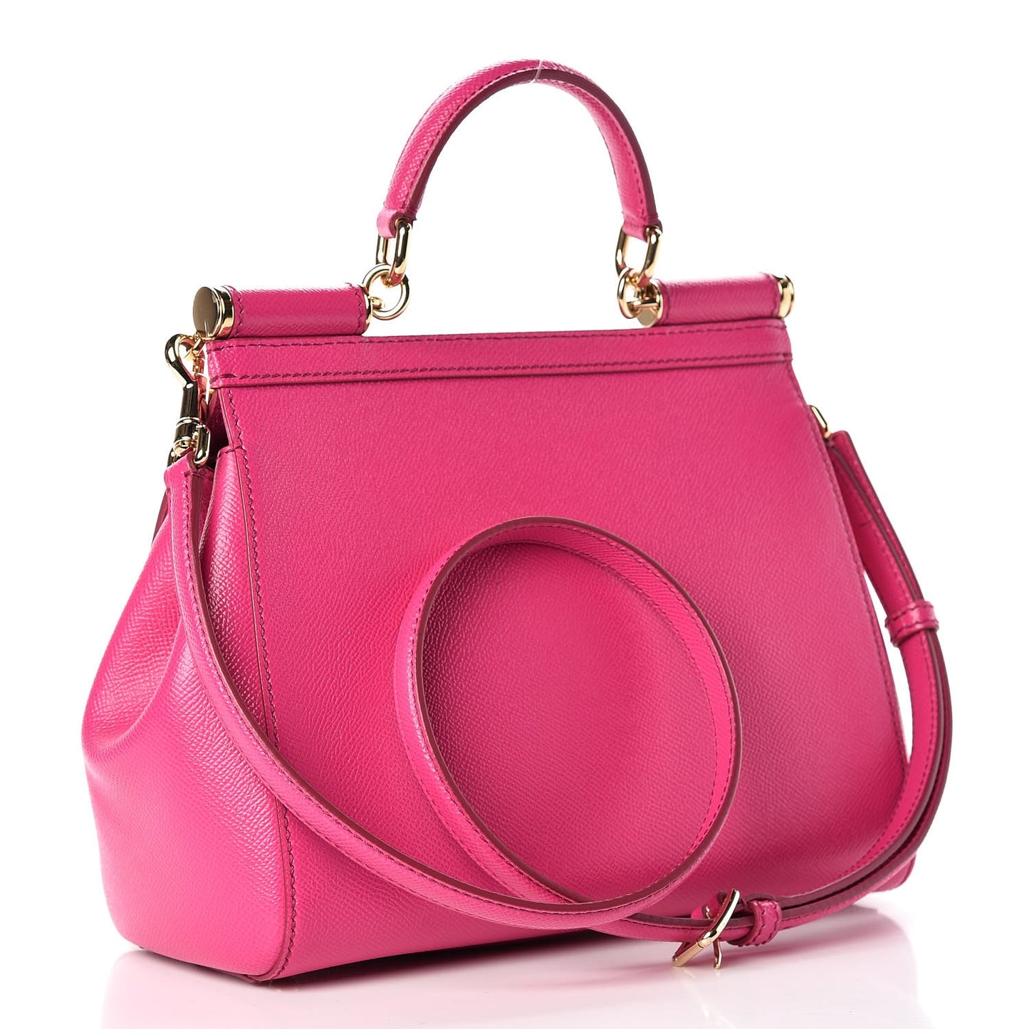 DOLCE & GABBANA Dauphine Medium Miss Sicily Satchel Pink