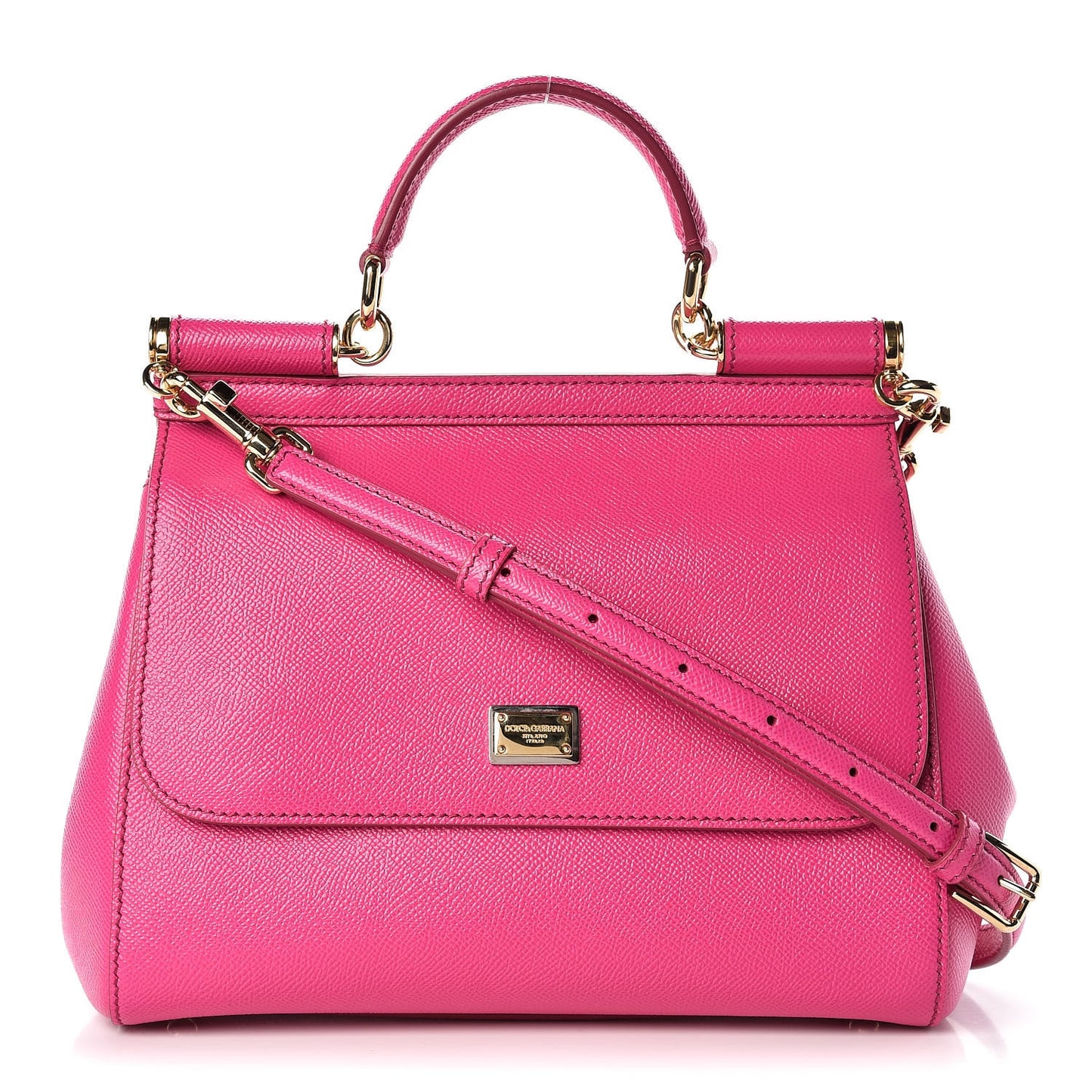 DOLCE & GABBANA Dauphine Medium Miss Sicily Satchel Pink