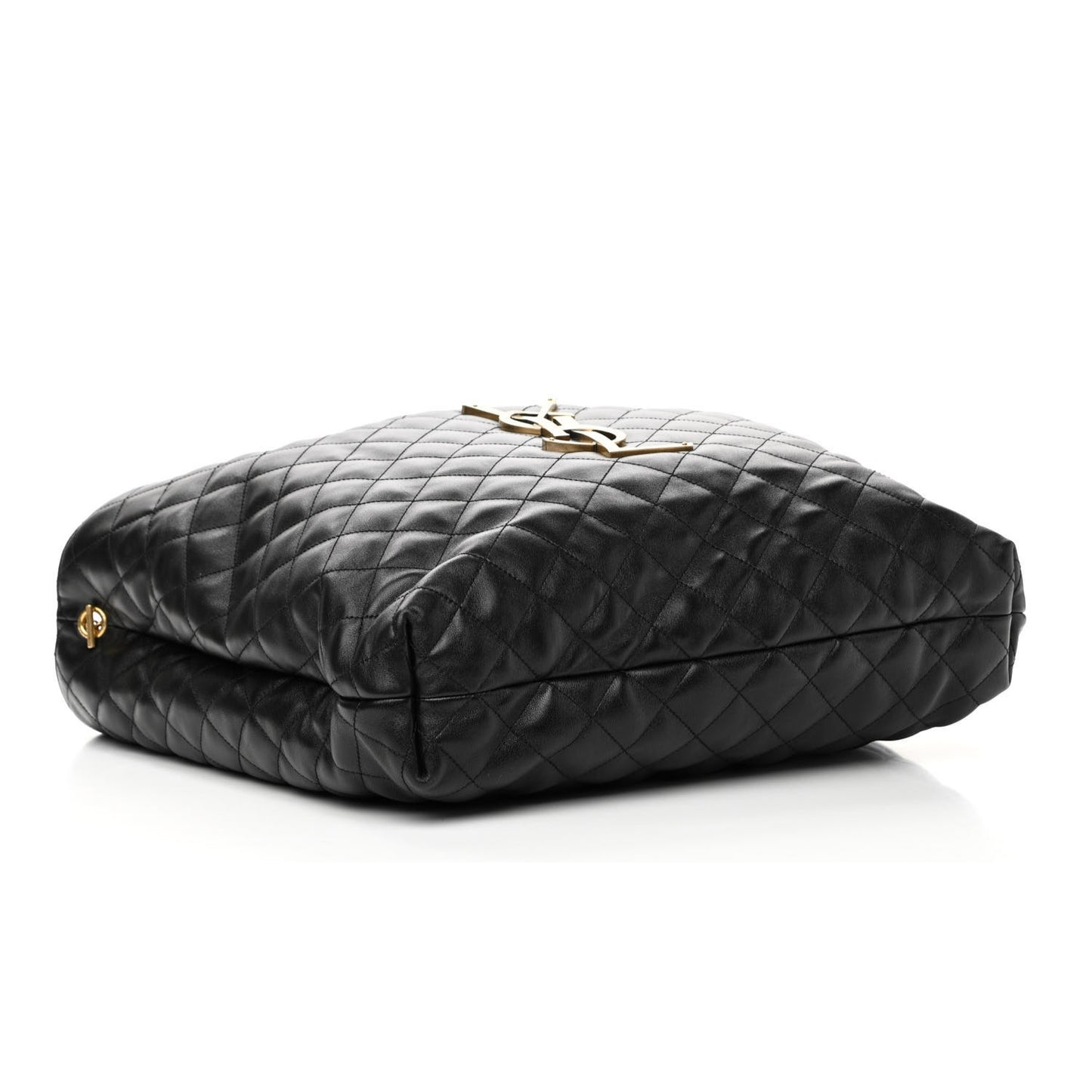 Lambskin Quilted Maxi Icare Shopping Tote Black