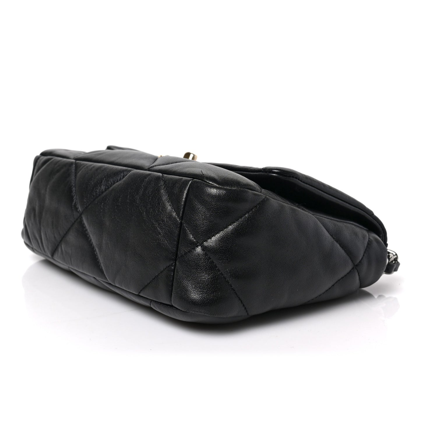 Lambskin Quilted Medium Chanel 19 Flap Black