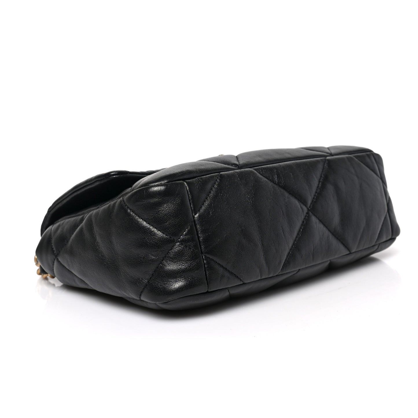 Lambskin Quilted Medium Chanel 19 Flap Black