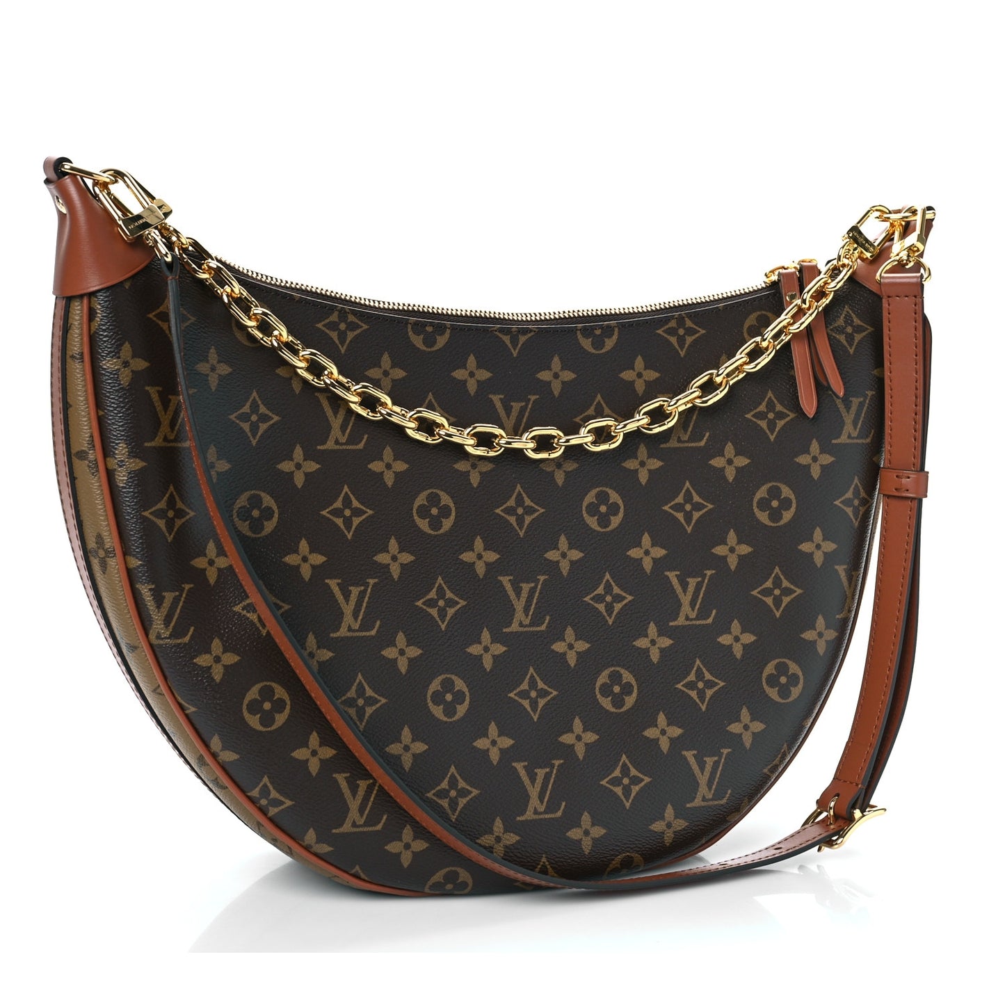 Reverse Monogram Loop Hobo