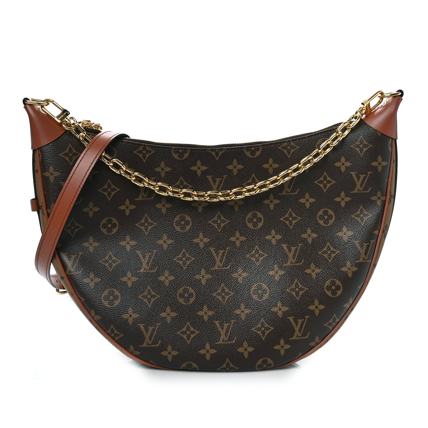 Reverse Monogram Loop Hobo