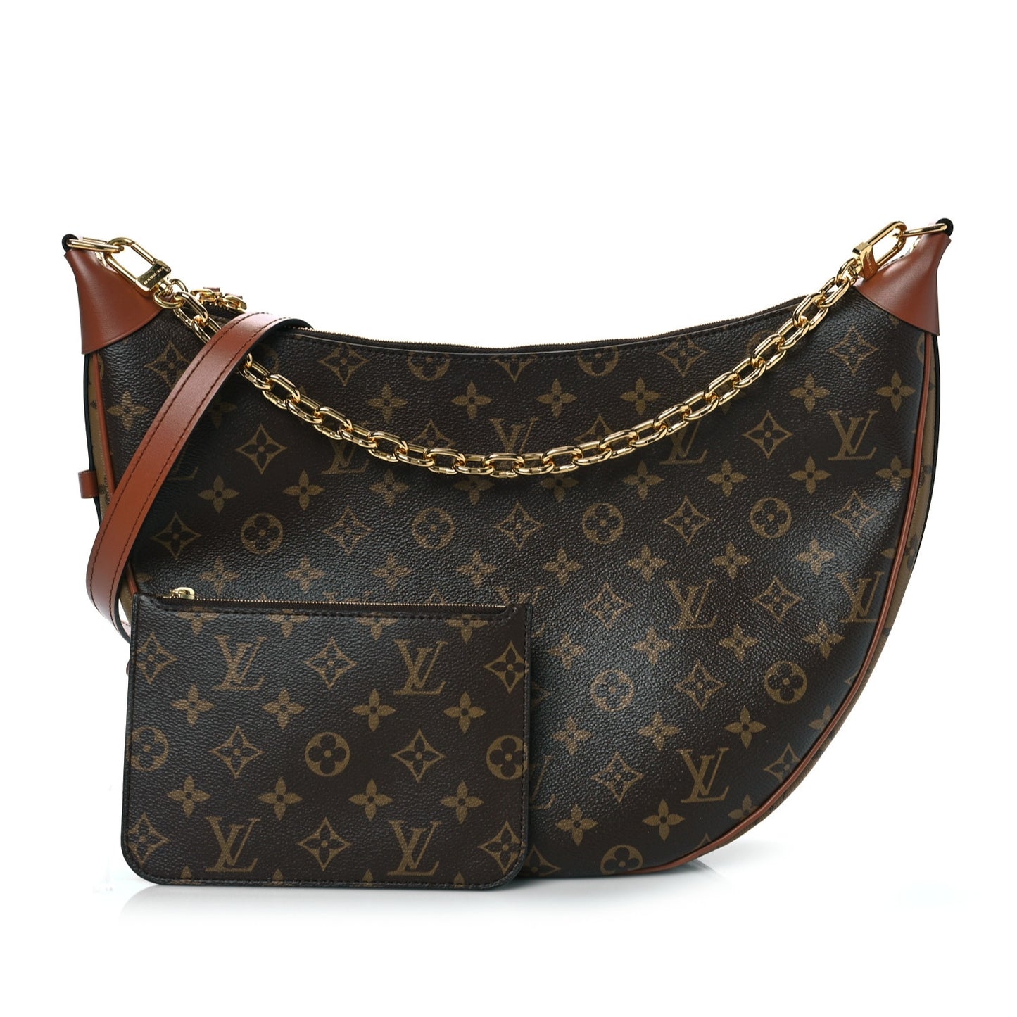 Reverse Monogram Loop Hobo