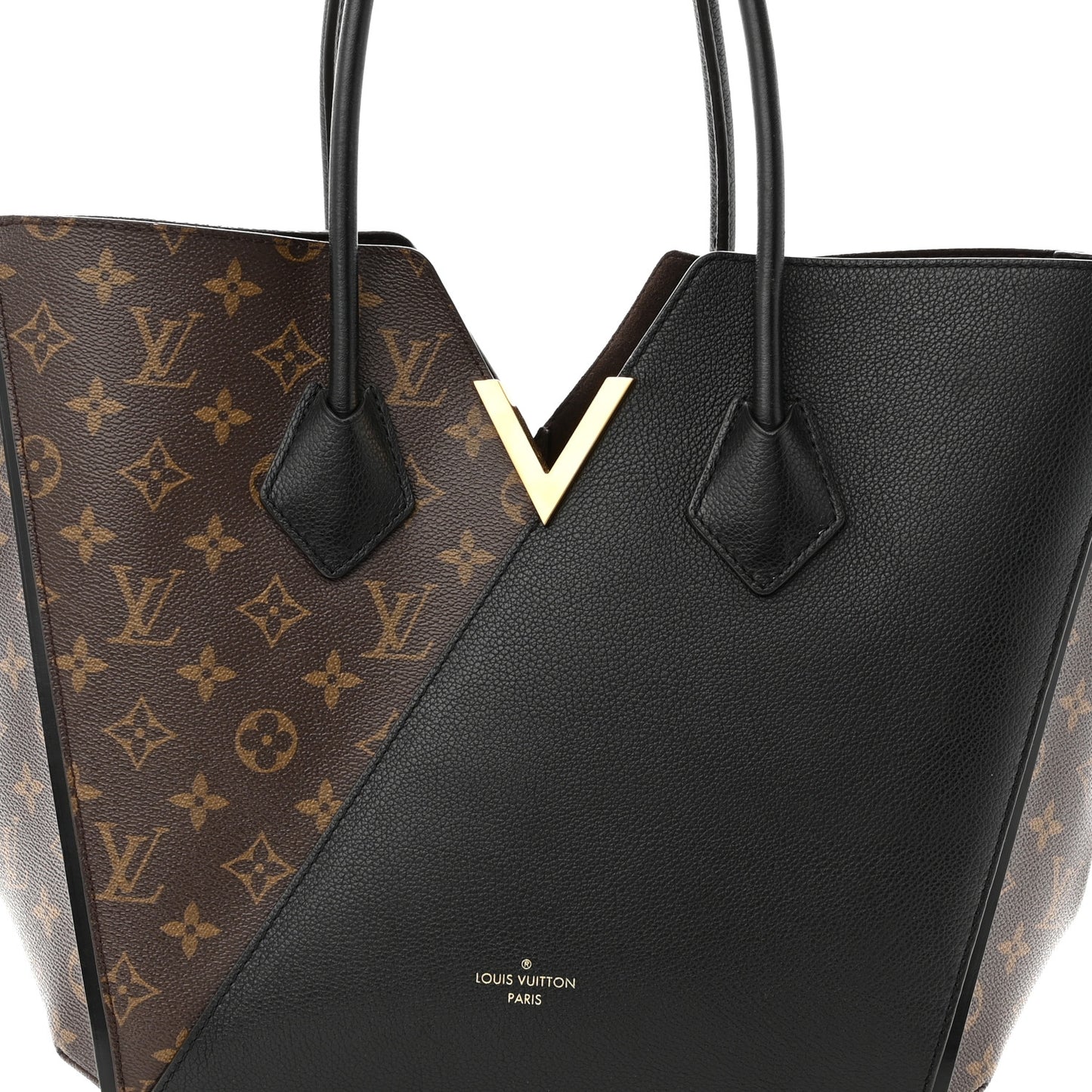 Calfskin Monogram Kimono Tote Black