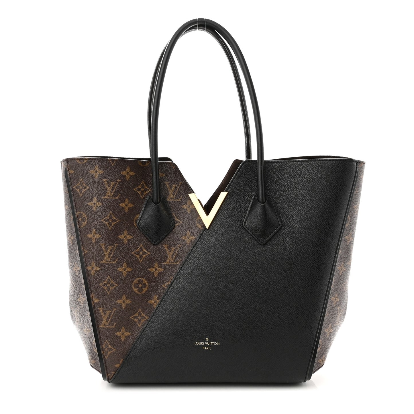 Calfskin Monogram Kimono Tote Black