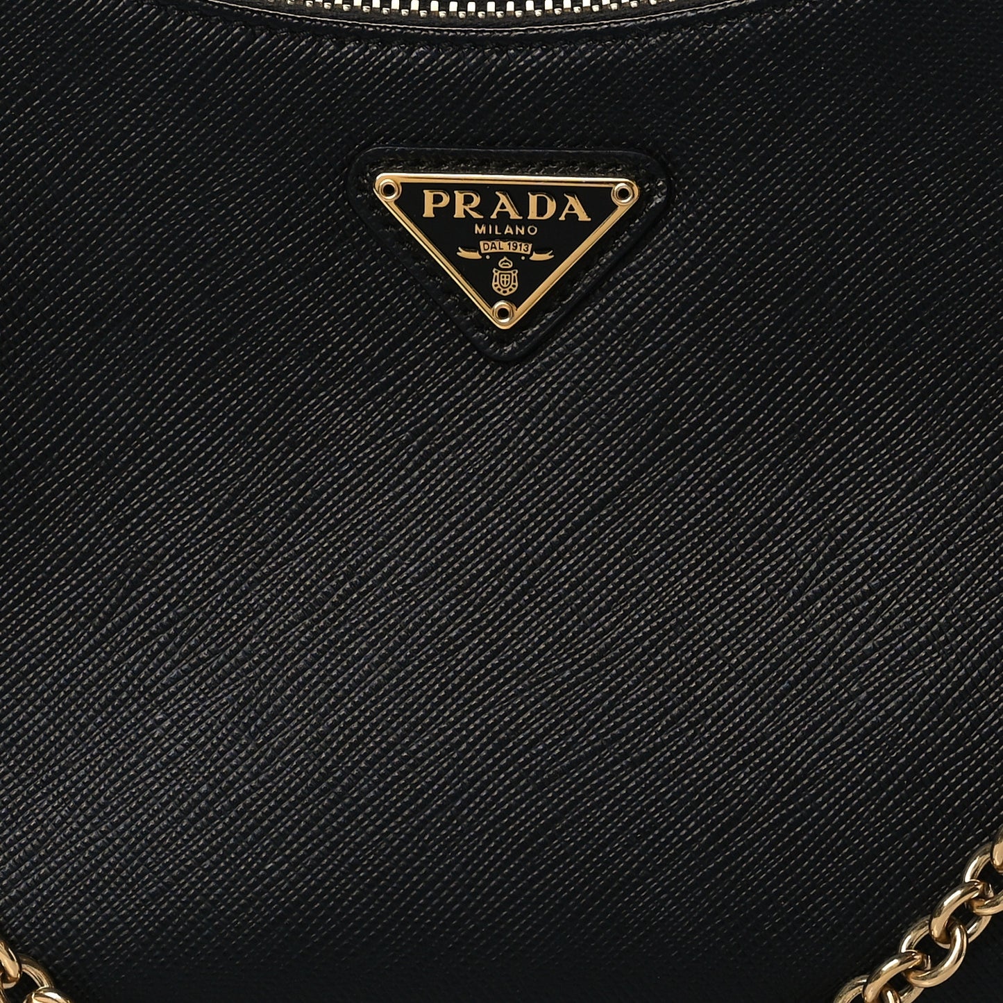 Saffiano Lux Re-Edition Shoulder Bag Black