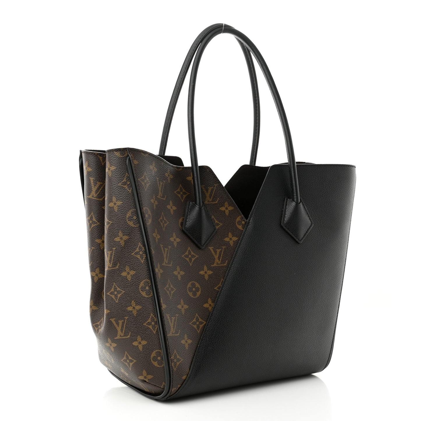 Calfskin Monogram Kimono Tote Black