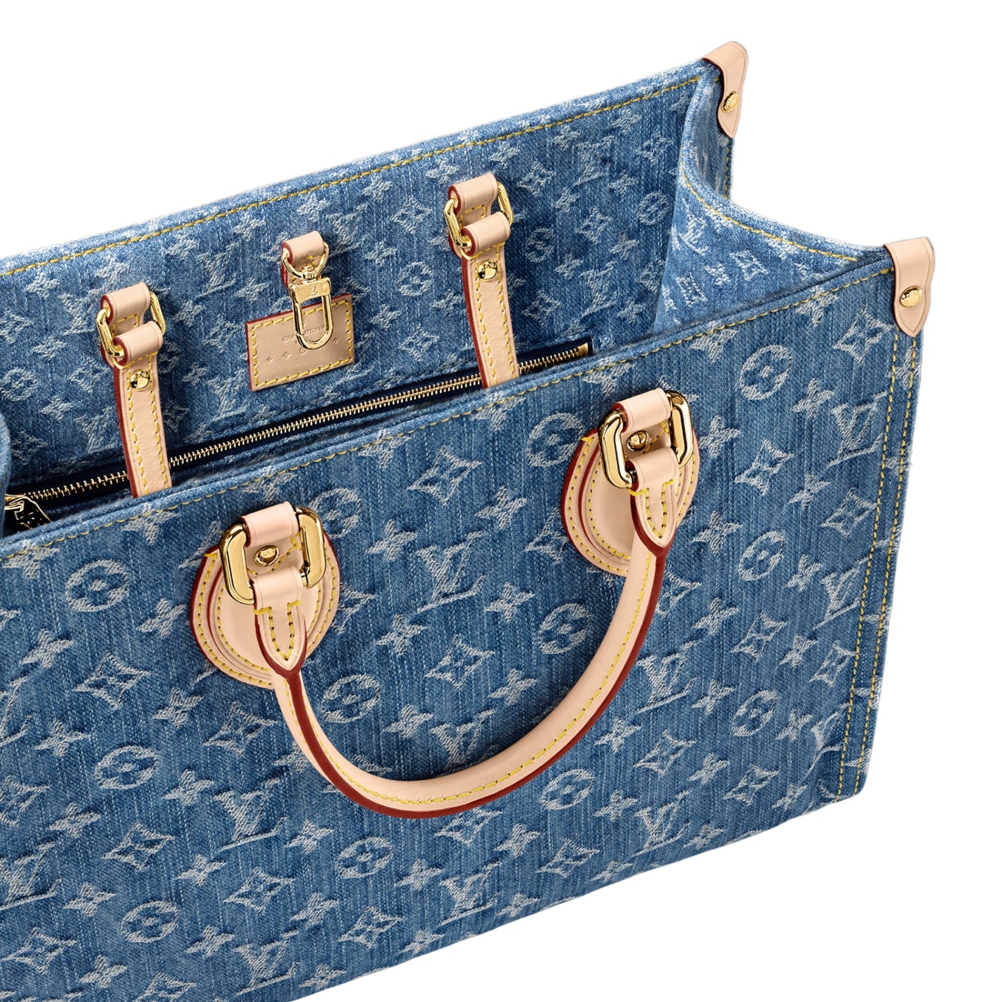 Monogram Jacquard Denim Onthego MM Bleu