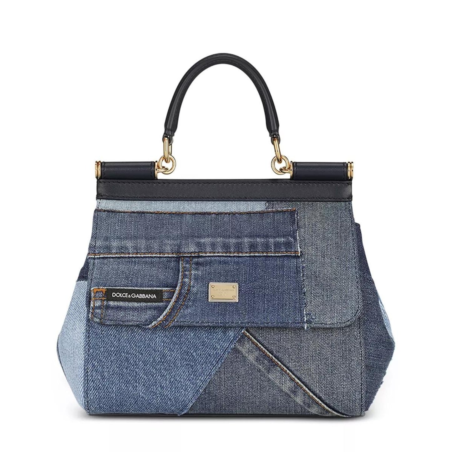 Sicily Small denim shoulder bag