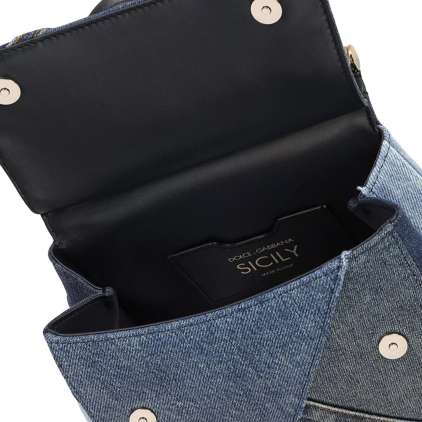 Sicily Small denim shoulder bag