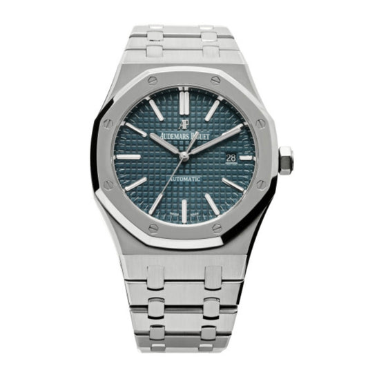 Stainless Steel 41mm Royal Oak Automatic Watch Blue