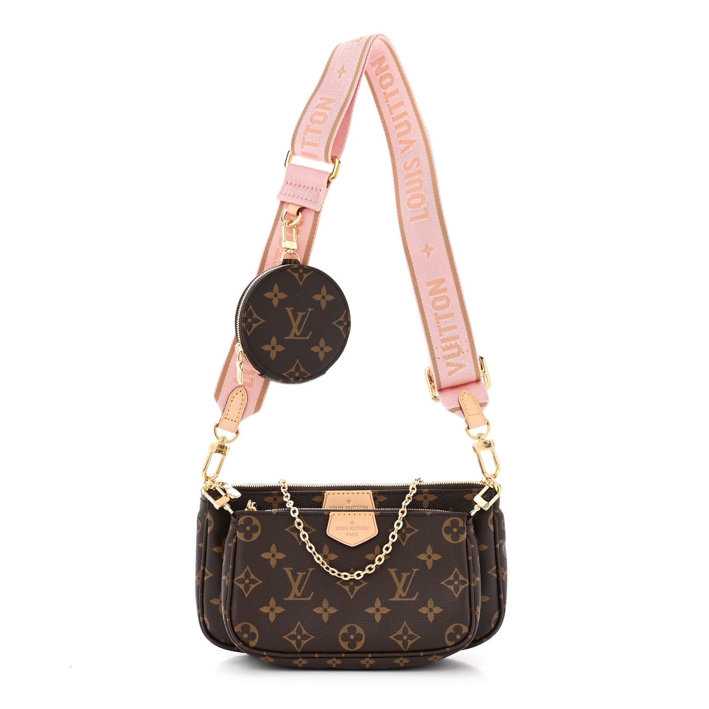 Monogram Multi Pochette Accessories Rose Clair