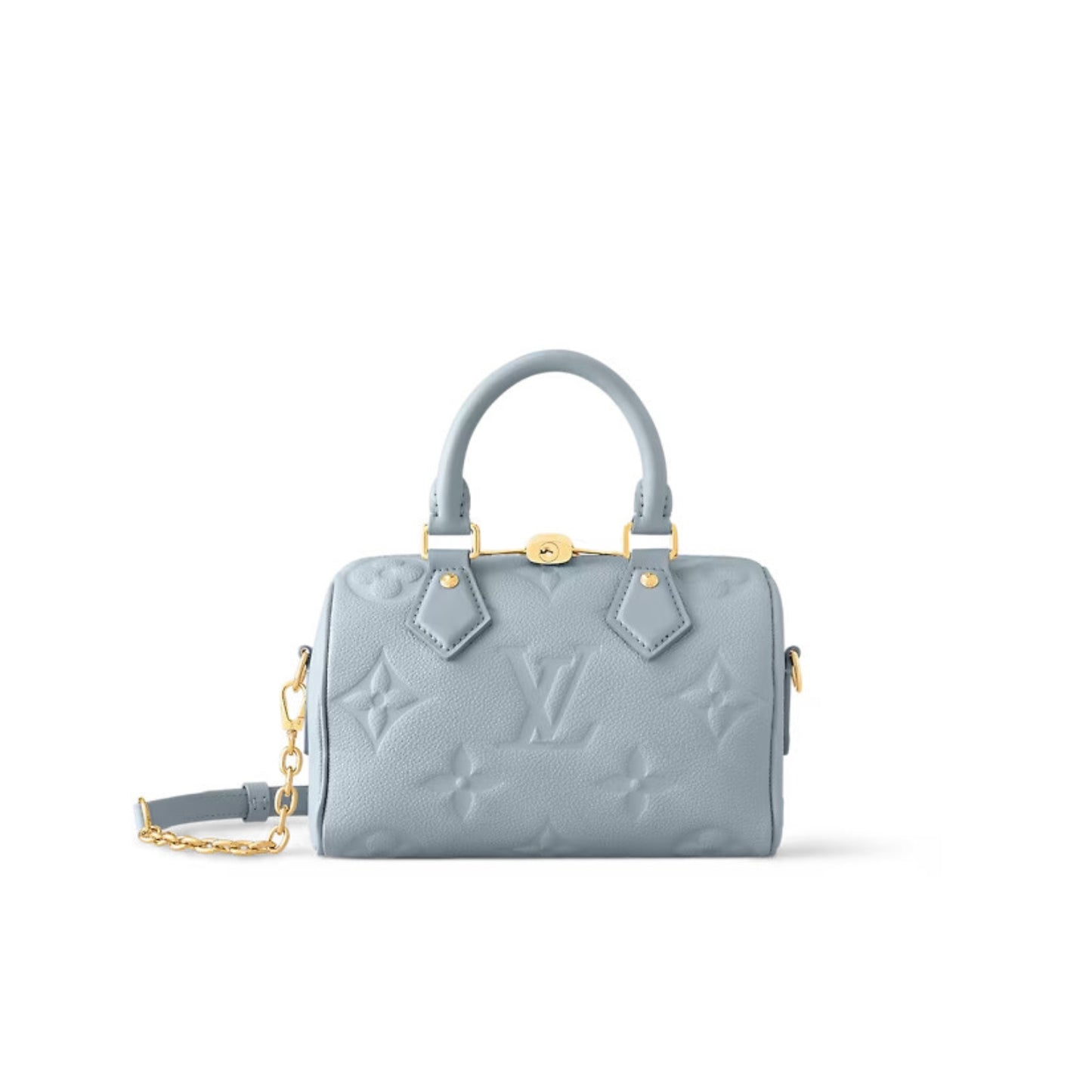 Metallic Empreinte Monogram Giant Speedy Bandouliere 20 baby blue