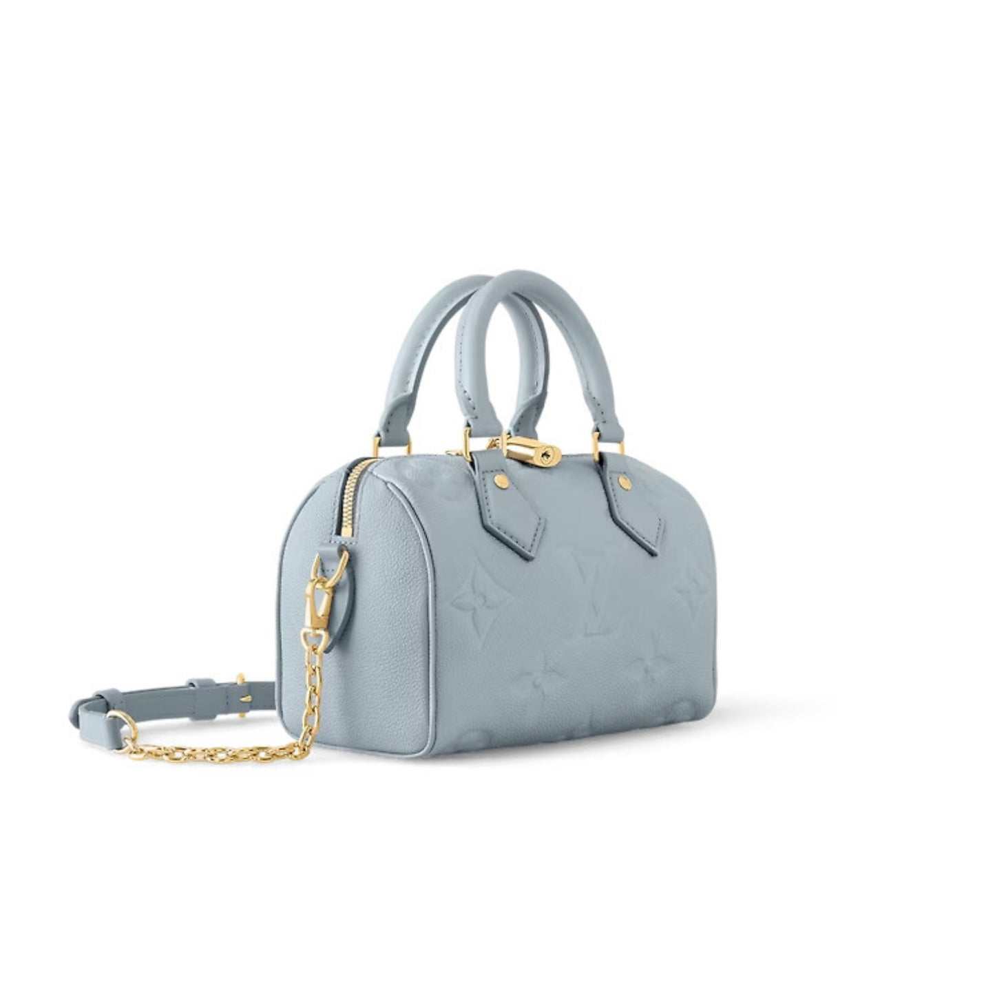 Metallic Empreinte Monogram Giant Speedy Bandouliere 20 baby blue