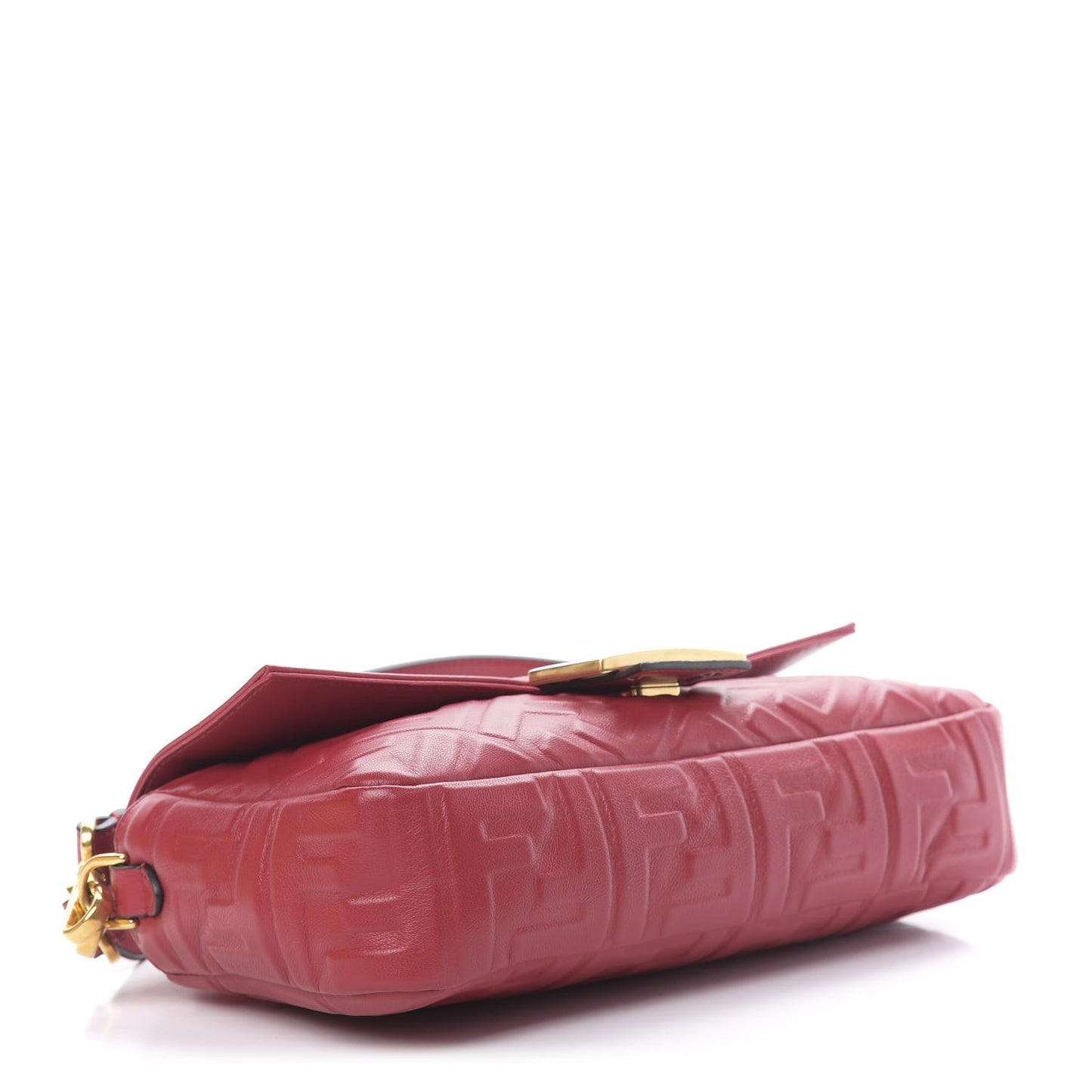 Nappa FF 1974 Embossed Baguette Red