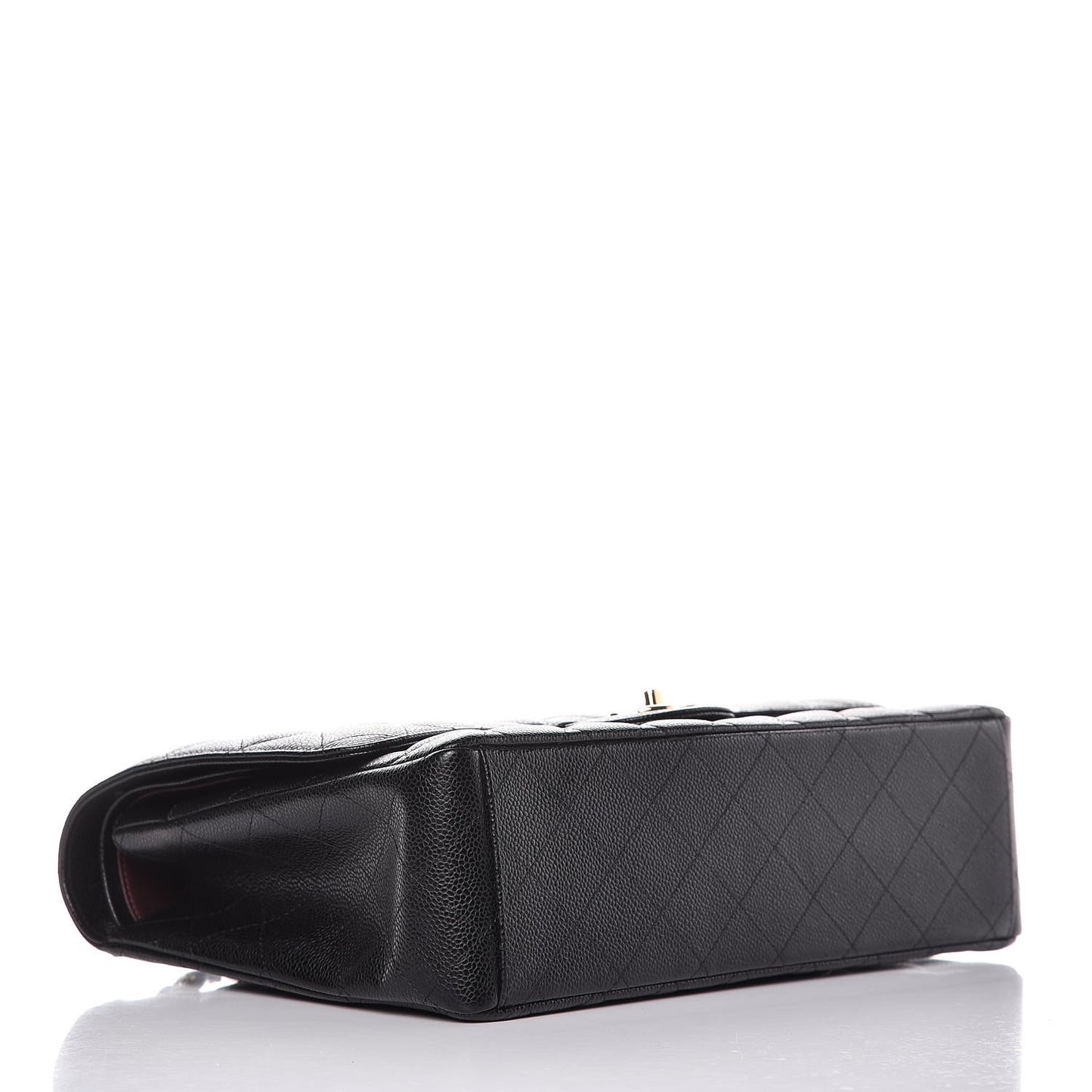 Caviar Quilted Maxi Double Flap Black