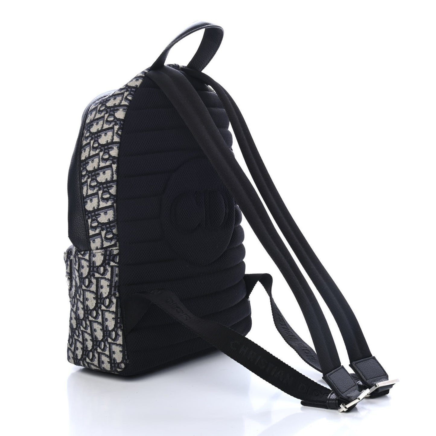 HOMME Oblique Grained Calfskin Backpack Black