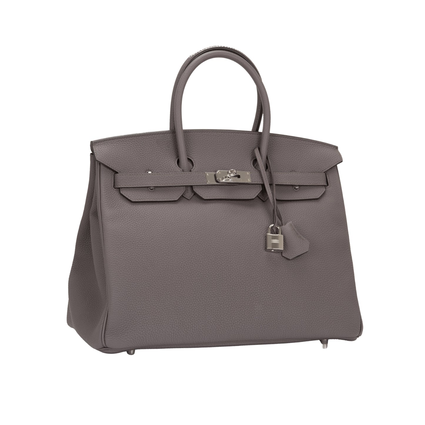 Hermès Gris Etain Birkin 35cm of Togo Leather with Palladium Hardware