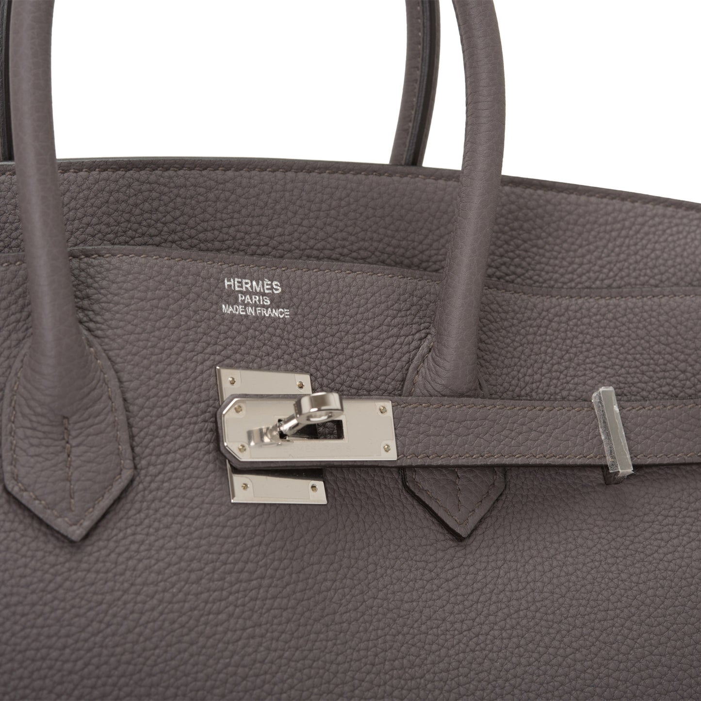 Hermès Gris Etain Birkin 35cm of Togo Leather with Palladium Hardware