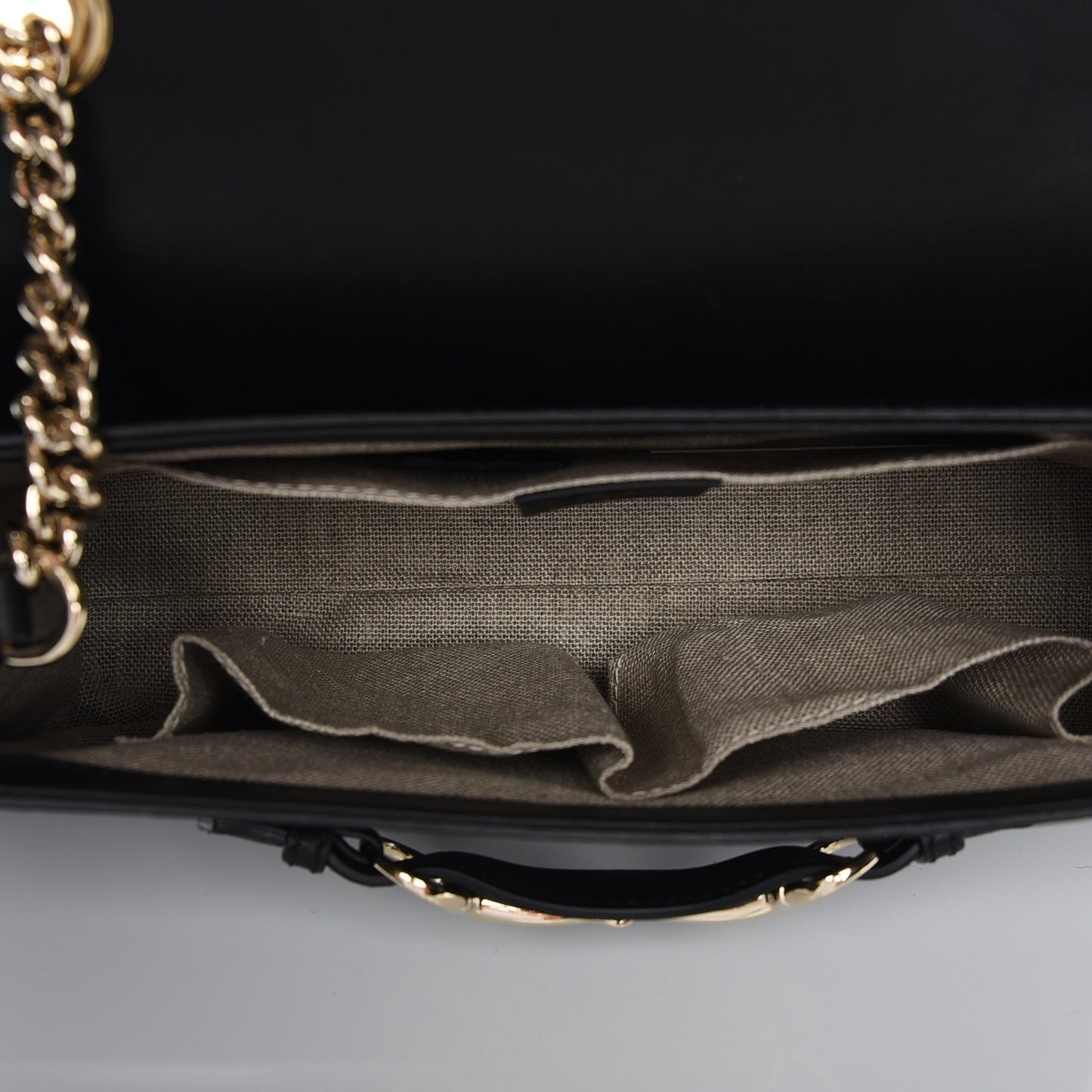 Guccissima Medium Emily Chain Shoulder Bag Black