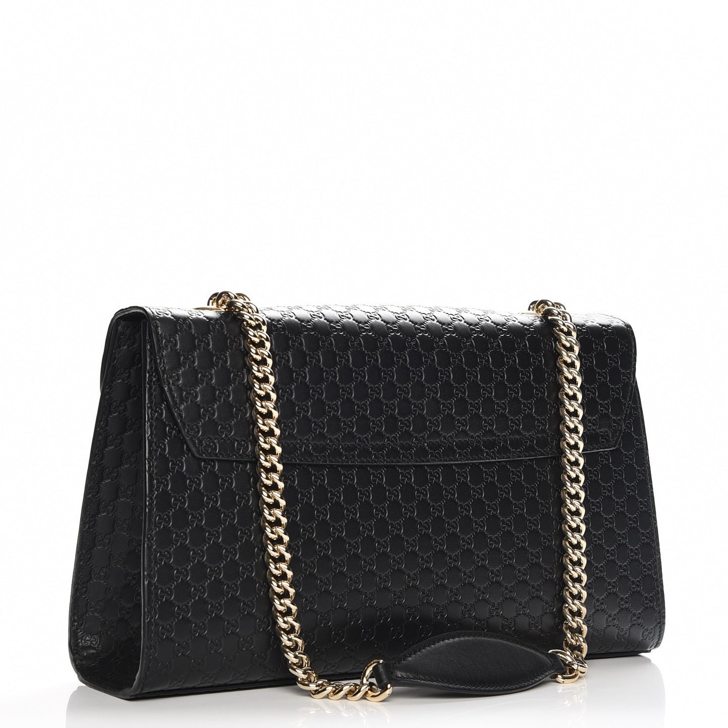 Guccissima Medium Emily Chain Shoulder Bag Black