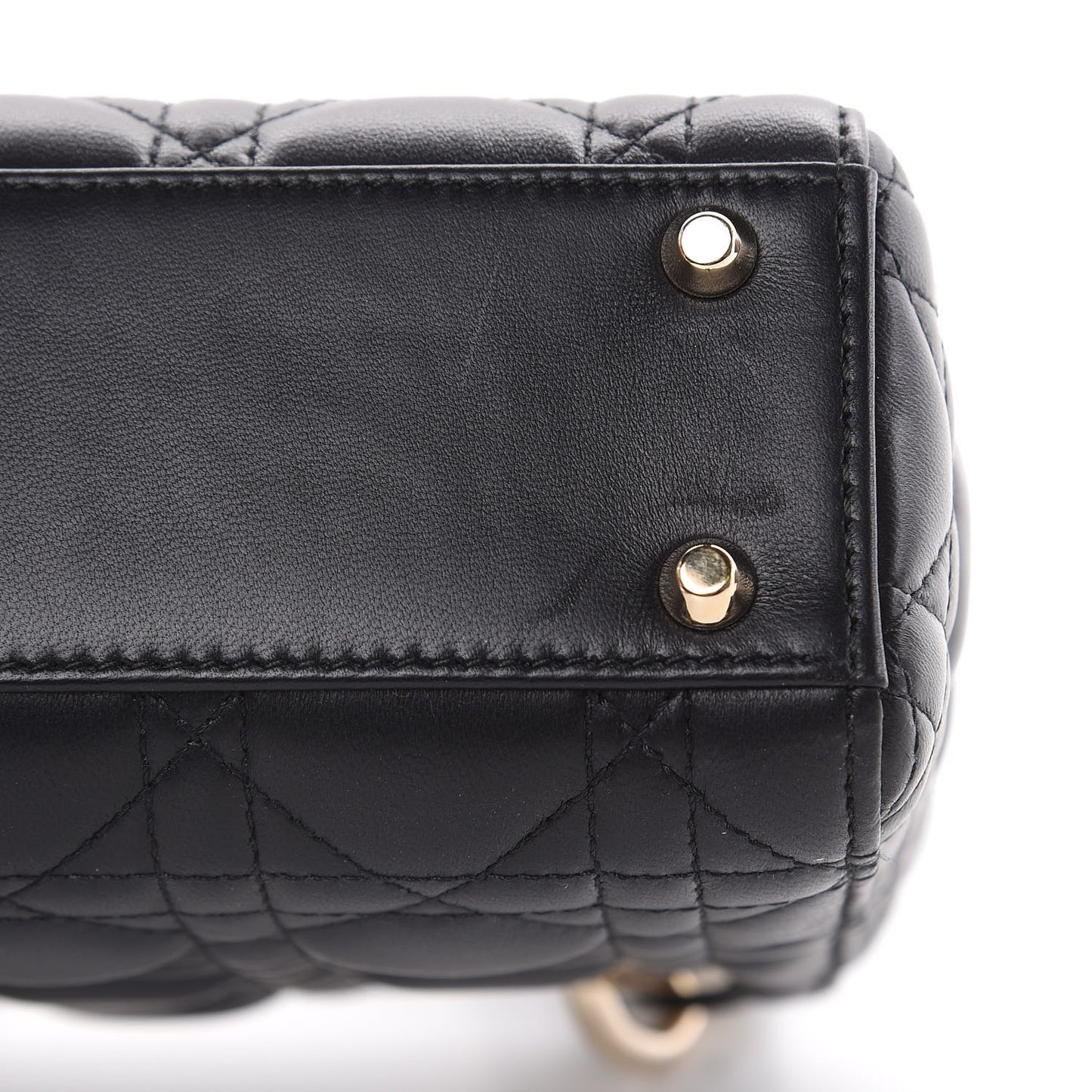 Lambskin Cannage Mini Lady Dior Black