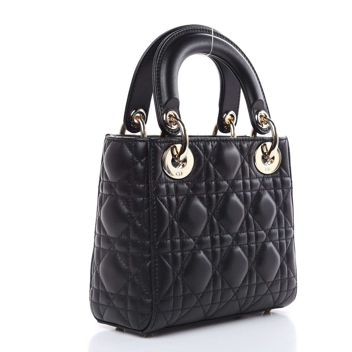 Lambskin Cannage Mini Lady Dior Black