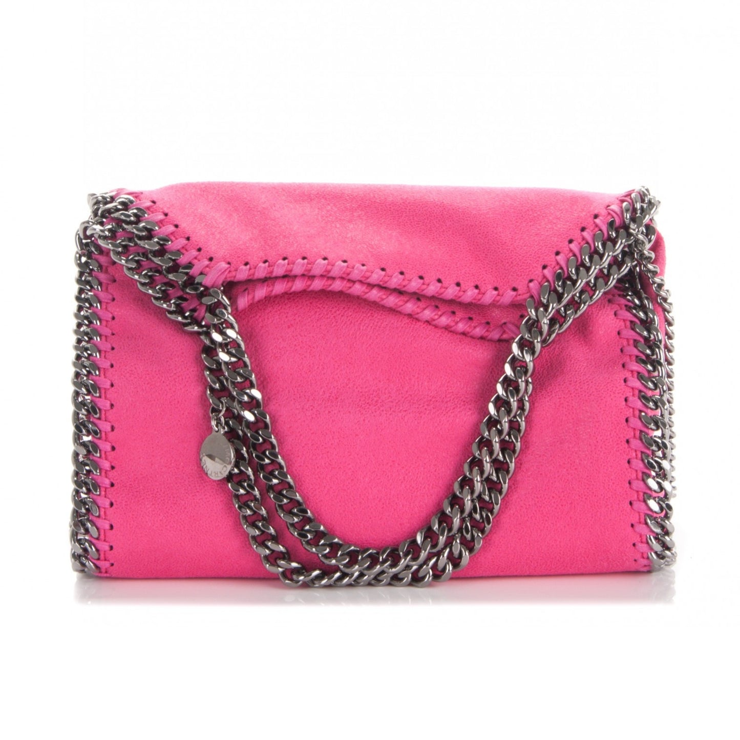 Shaggy Deer Mini Falabella Tote Hot Pink