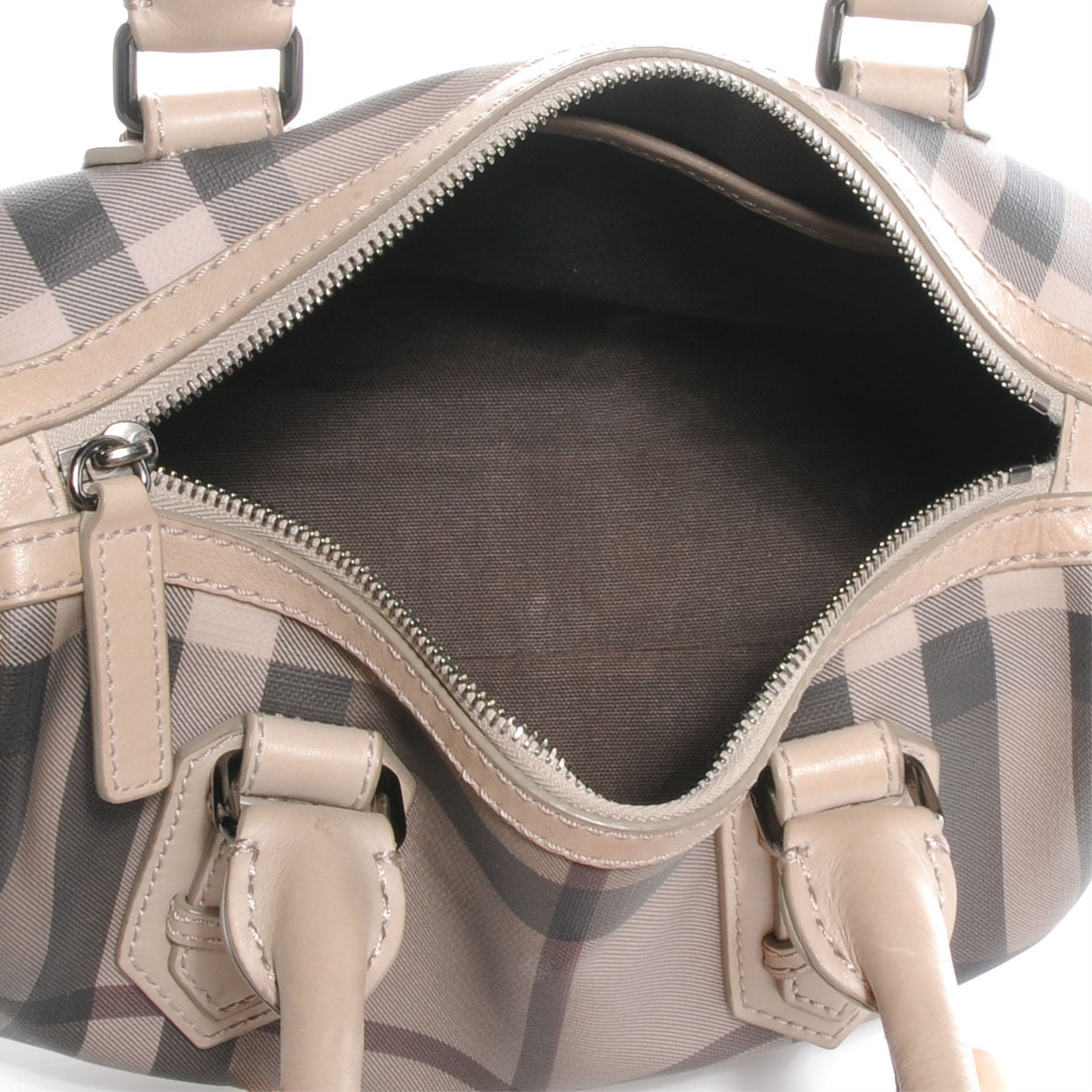 Smoked Check Small Chester Bowling Bag Trench