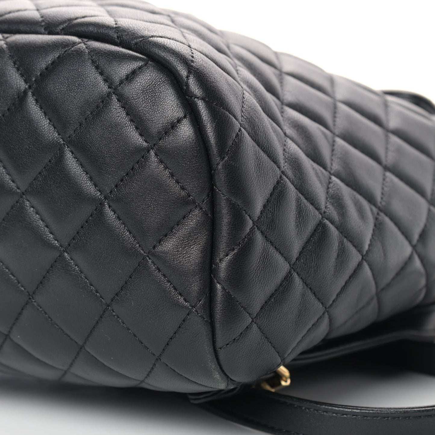 Lambskin Quilted Small Urban Spirit Backpack Black