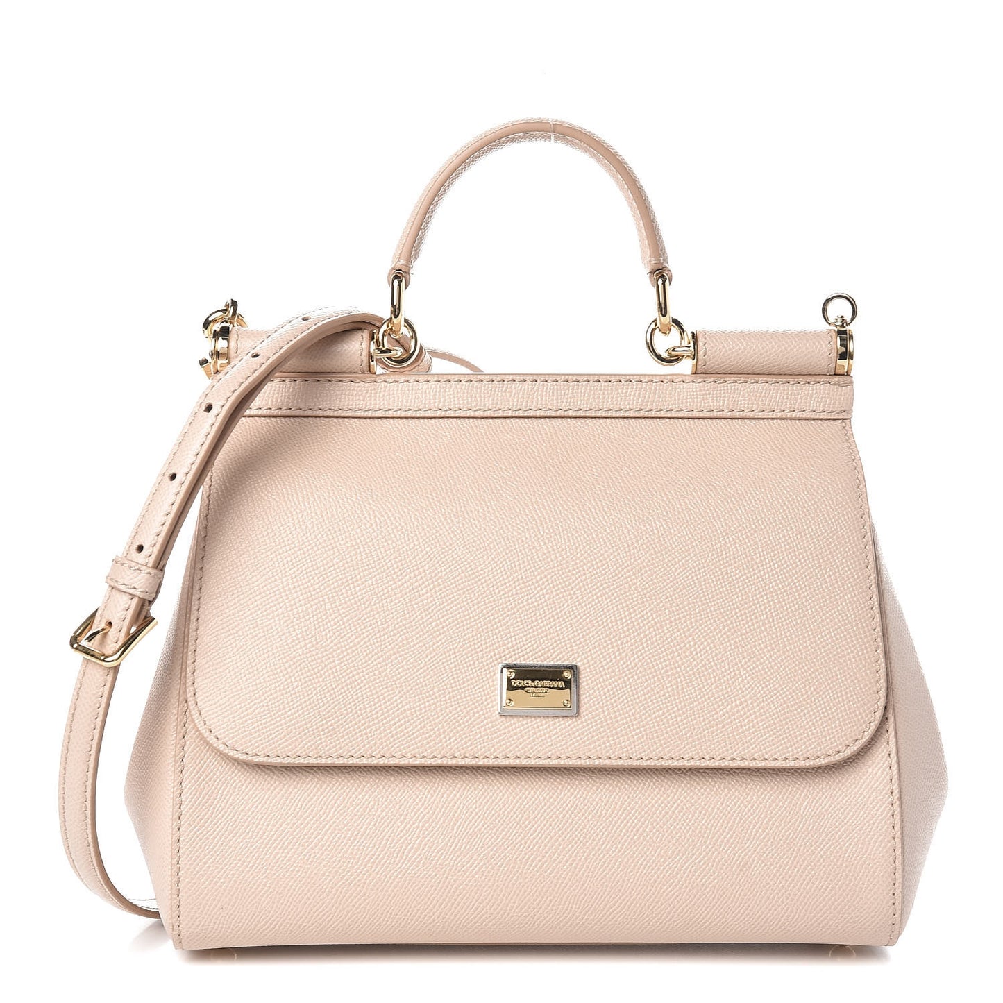 Dauphine Calfskin Medium Miss Sicily Satchel Rosa Carne