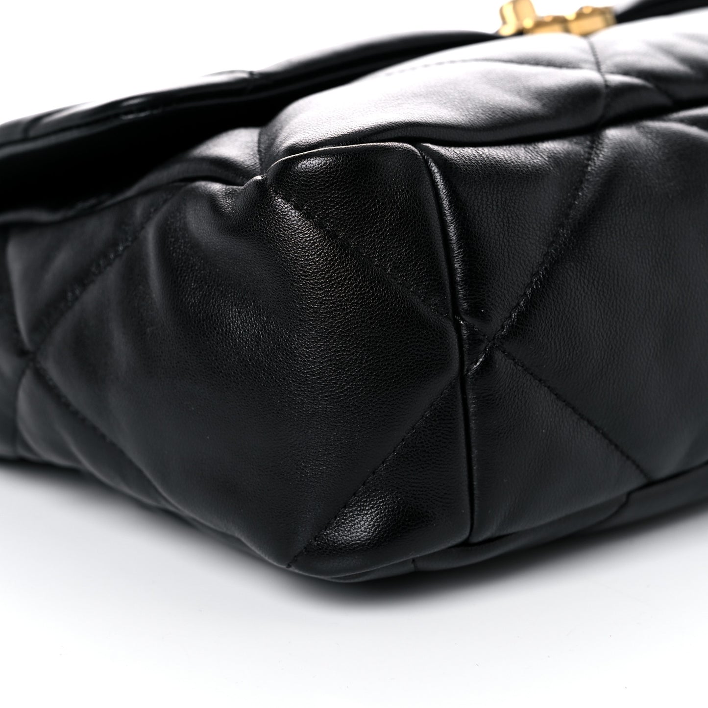 Lambskin Quilted Large Chanel 19 Flap Black