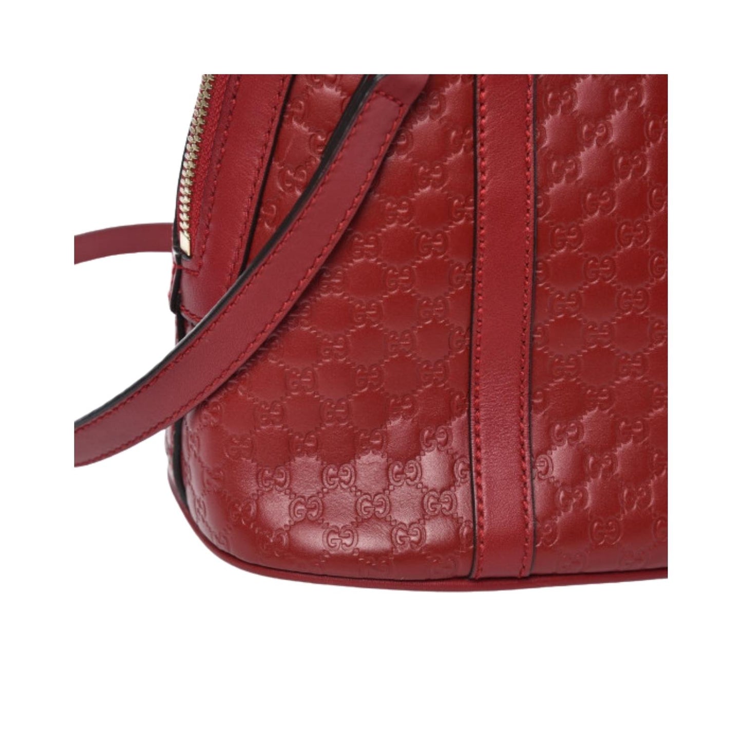 Microguccissima Mini Dome Bag Hibiscus Red