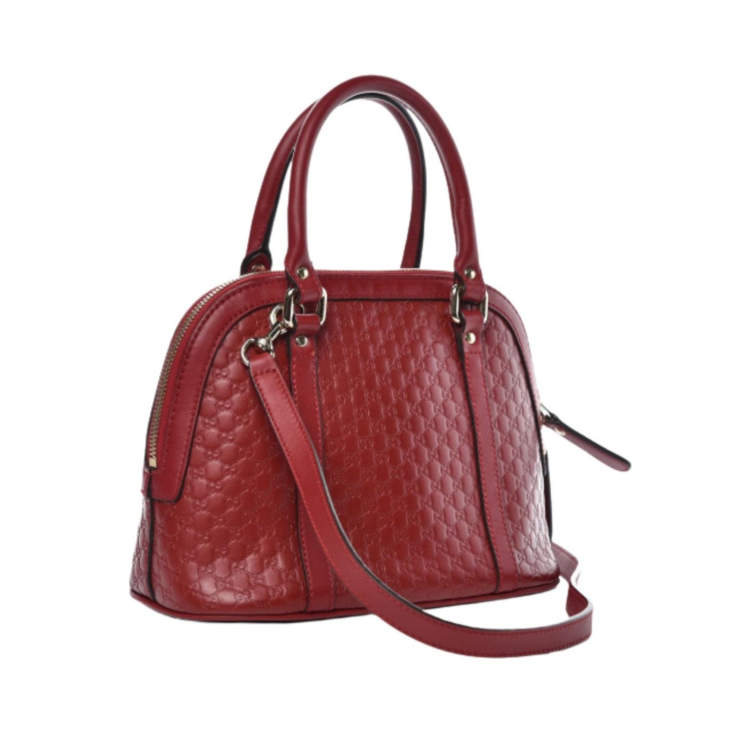 Microguccissima Mini Dome Bag Hibiscus Red