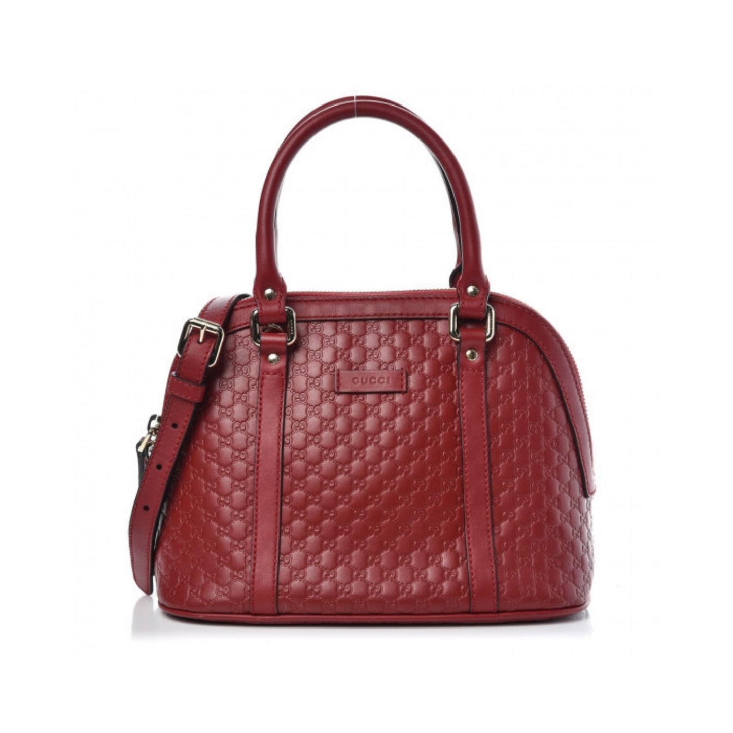 Microguccissima Mini Dome Bag Hibiscus Red