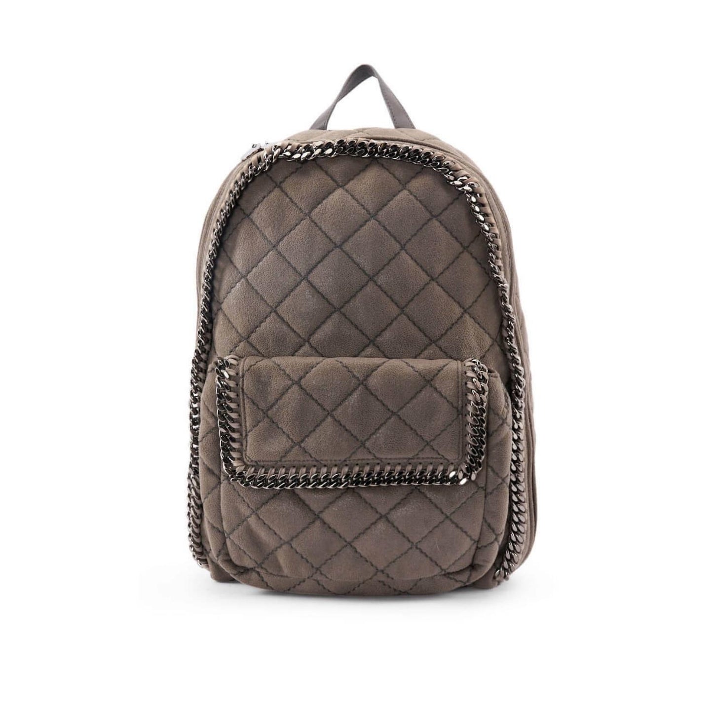 Suede Quilted Falabella Backpack