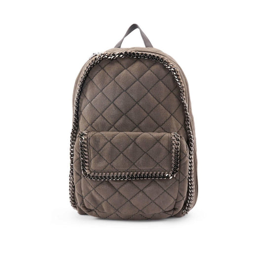 Suede Quilted Falabella Backpack