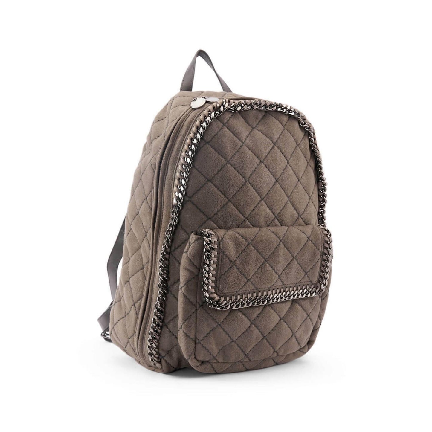 Suede Quilted Falabella Backpack