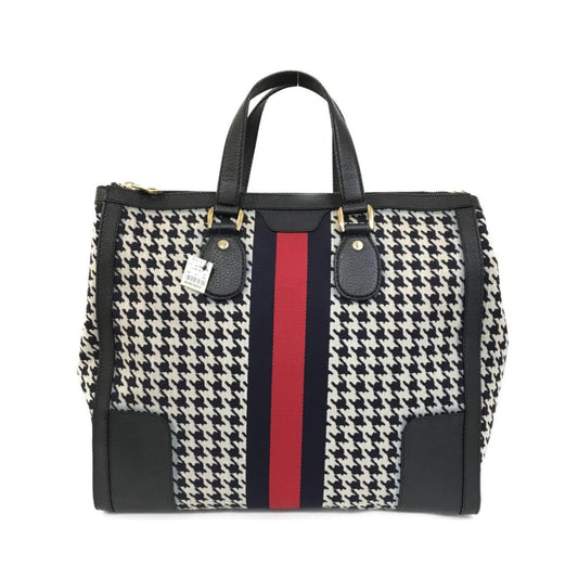 Houndstooth Seventies Web Tote